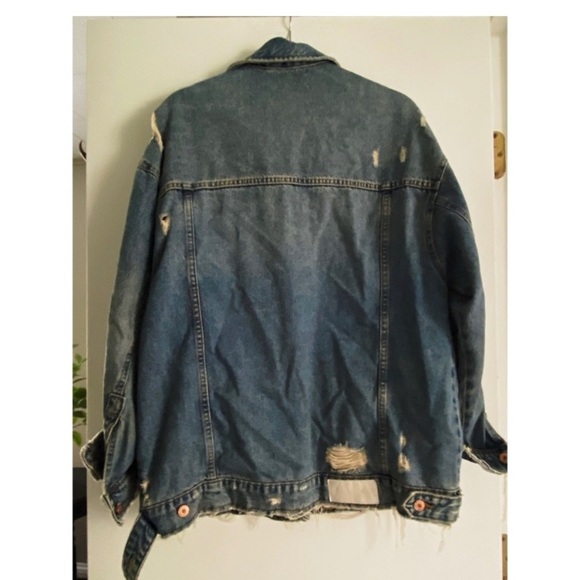 ZARA Ripped Jean Jacket - Picture 10 of 12